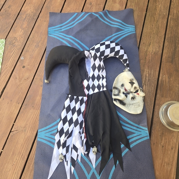 Evil Jester Mask Costume- Head Only! - Picture 3 of 11